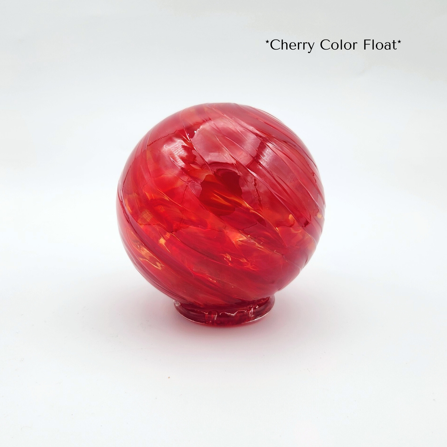 Cherry Glass Float – Handblown Ornament in Shades of Red
