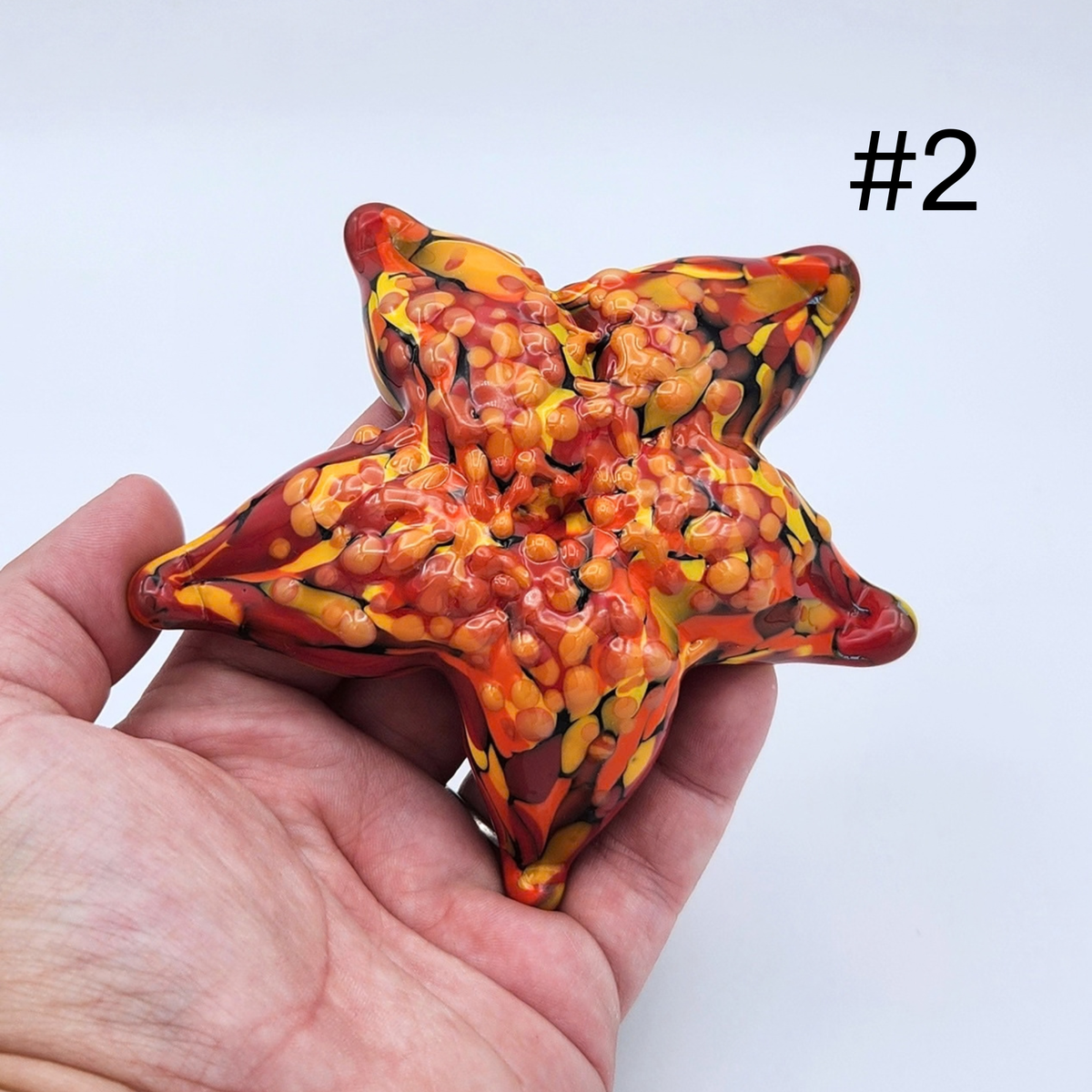 Hand Sculpted Glass Starfish by Tim “Lefty” Jaquet