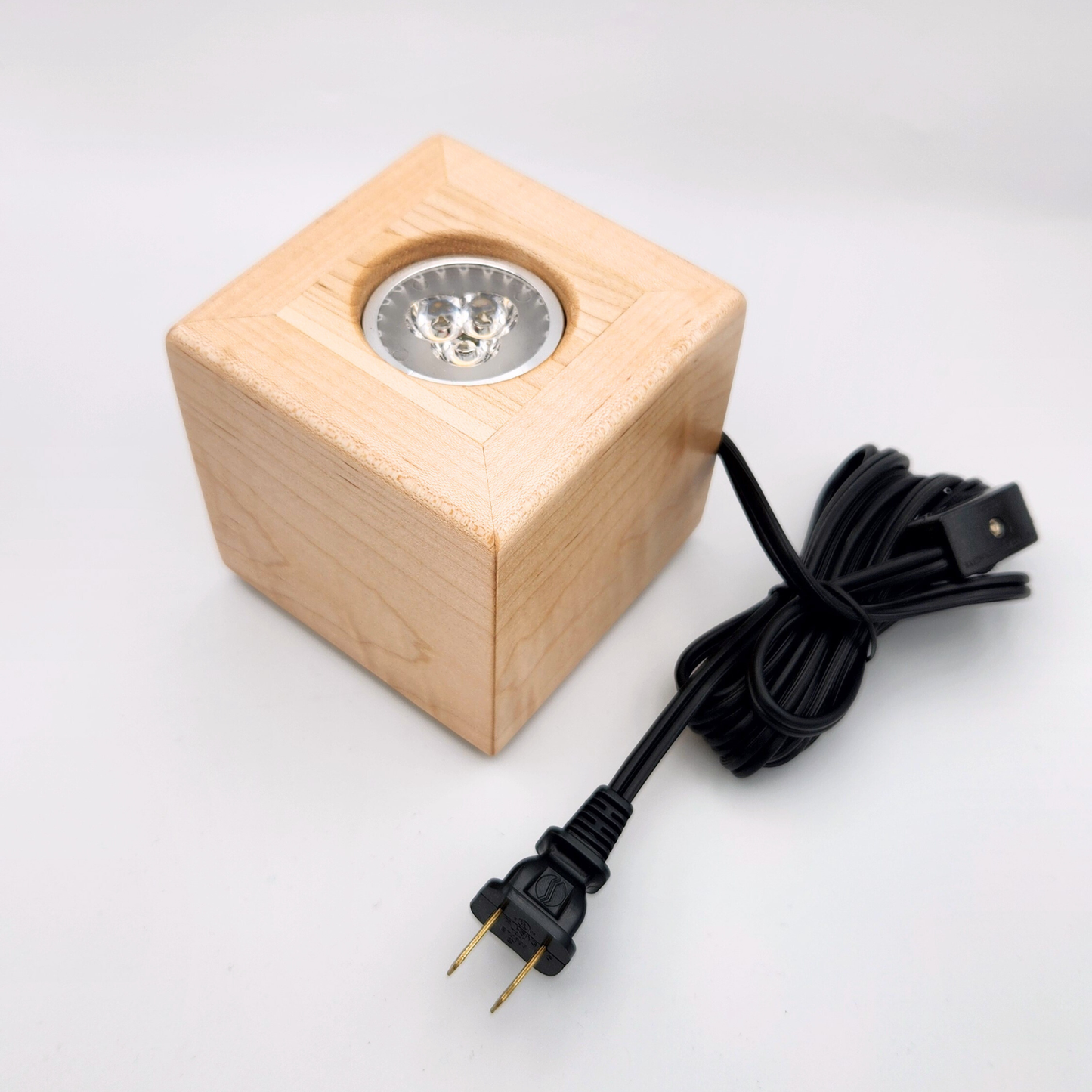 LED Lighted Art Display Base - Handmade Walnut, Maple or Alder Wood