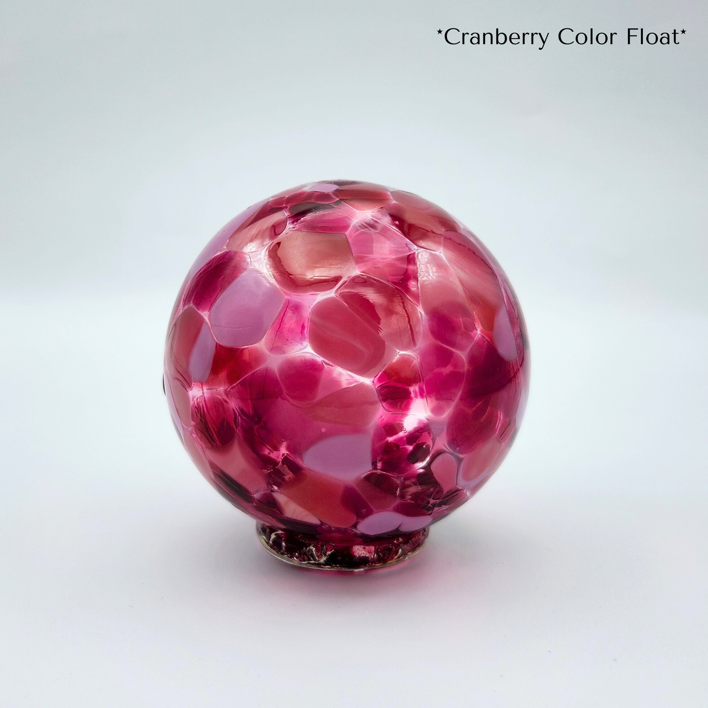 Cranberry Mix Glass Float – Handblown Pink Ornament