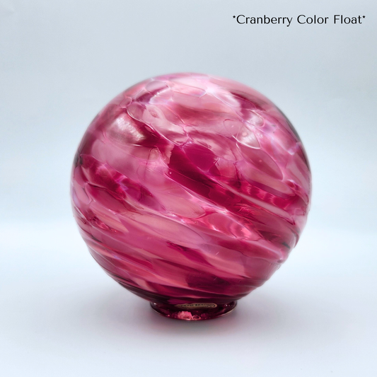 Cranberry Mix Glass Float – Handblown Pink Ornament