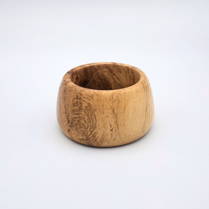 Large Handmade Wood Float Ring – Round Stand Display Base for Glass Floats