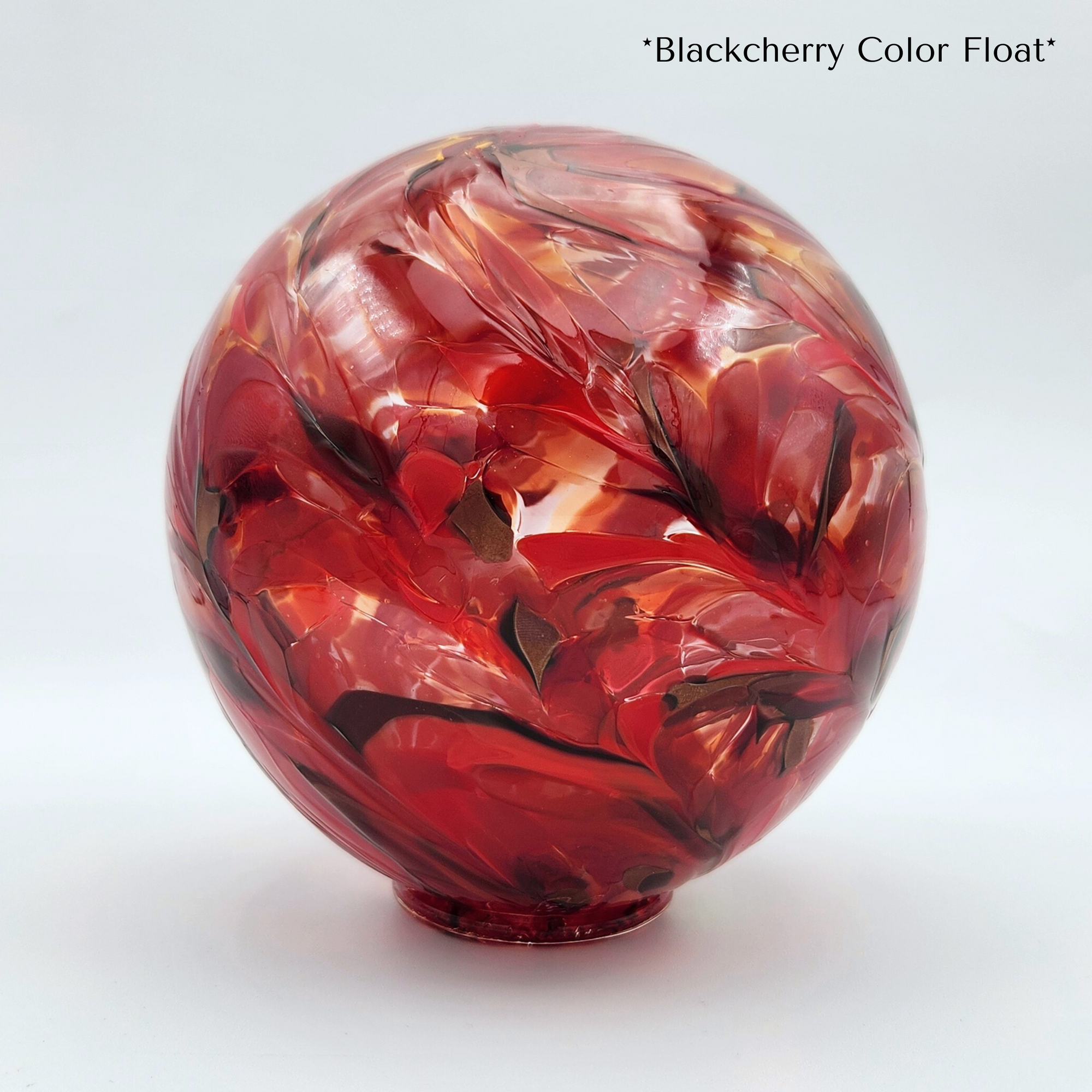 Black Cherry Colored Float - Dark Red Colored Glass Ball - Ornament