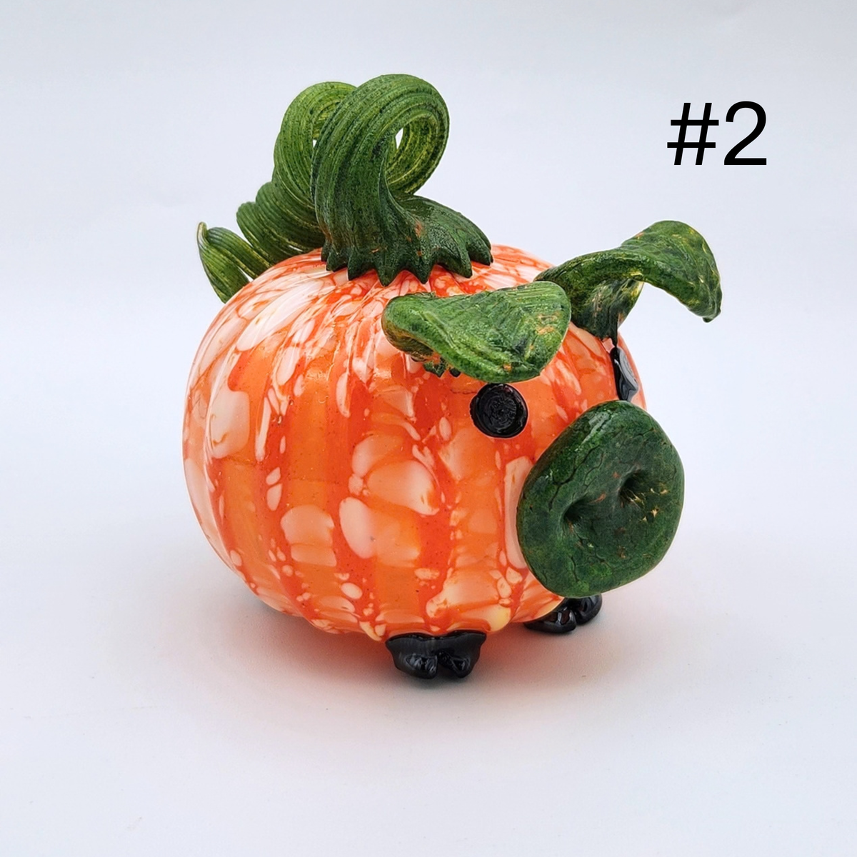 Handmade Glass Pumpkin Pigs by Tim “Lefty” Jaquet