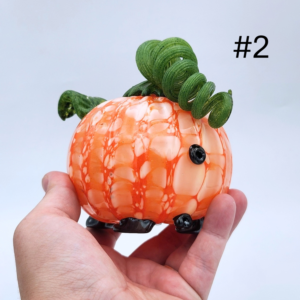 Handmade Glass Pumpkin Pigs by Tim “Lefty” Jaquet